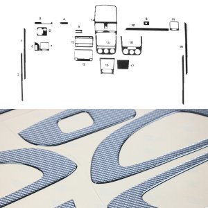 Volkswagen Golf V Dashboard Kit - Omac - Carbon - '03-'09